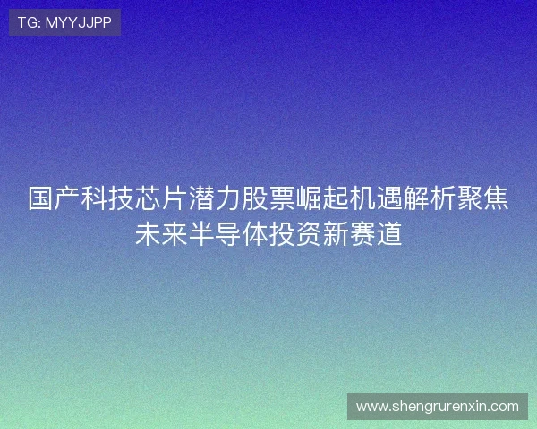 国产科技芯片潜力股票崛起机遇解析聚焦未来半导体投资新赛道
